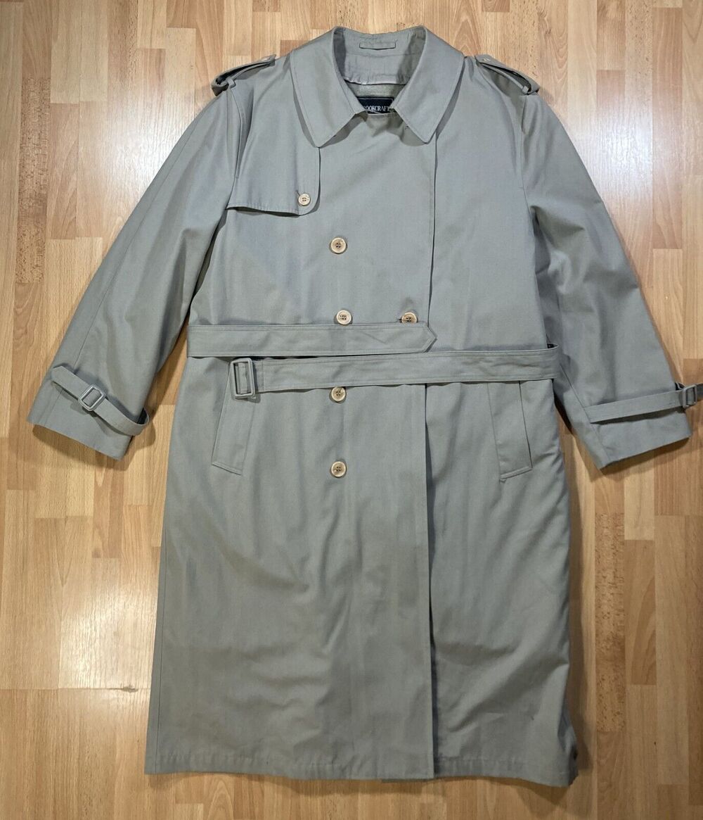 Brookcraft Full Length Trenchcoat (Men’s Size 40 Regular) Belt & Zip-Out Lining